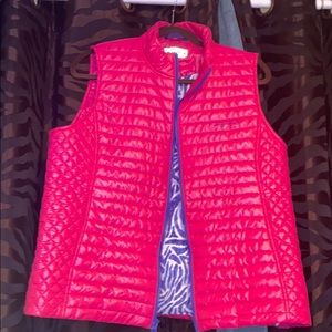 Vineyard Vines Hot Pink Puffer Vest NWOT